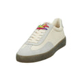 White Linen Low Top Sneakers