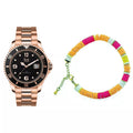 Multicolor Stainless Steel Sport Watch