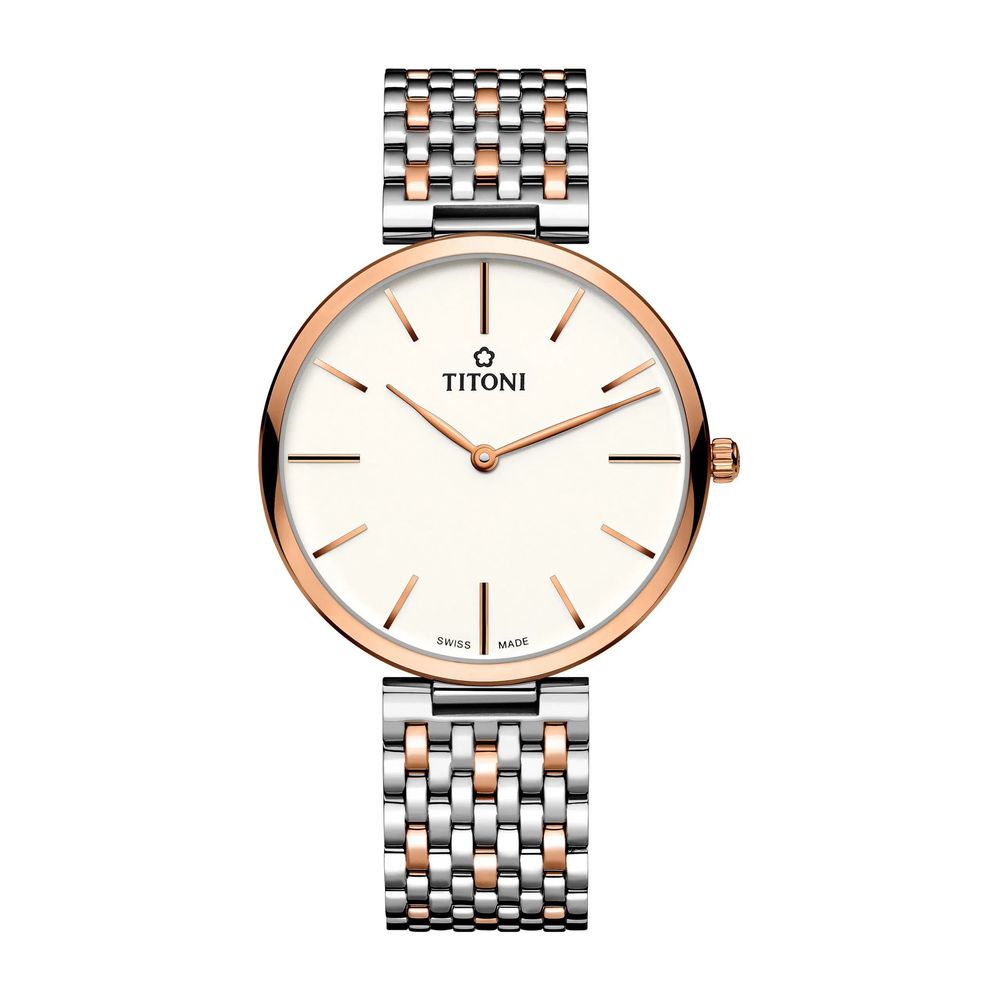 Gray Stainless Steel Dress Watch