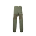 Bicolor Cotton Cargo Pants