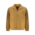 Marrone Polyester Men's Shirt