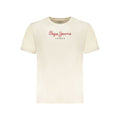 Beige Cotton Men's T-Shirt