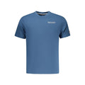 Blue Cotton Men T-Shirt