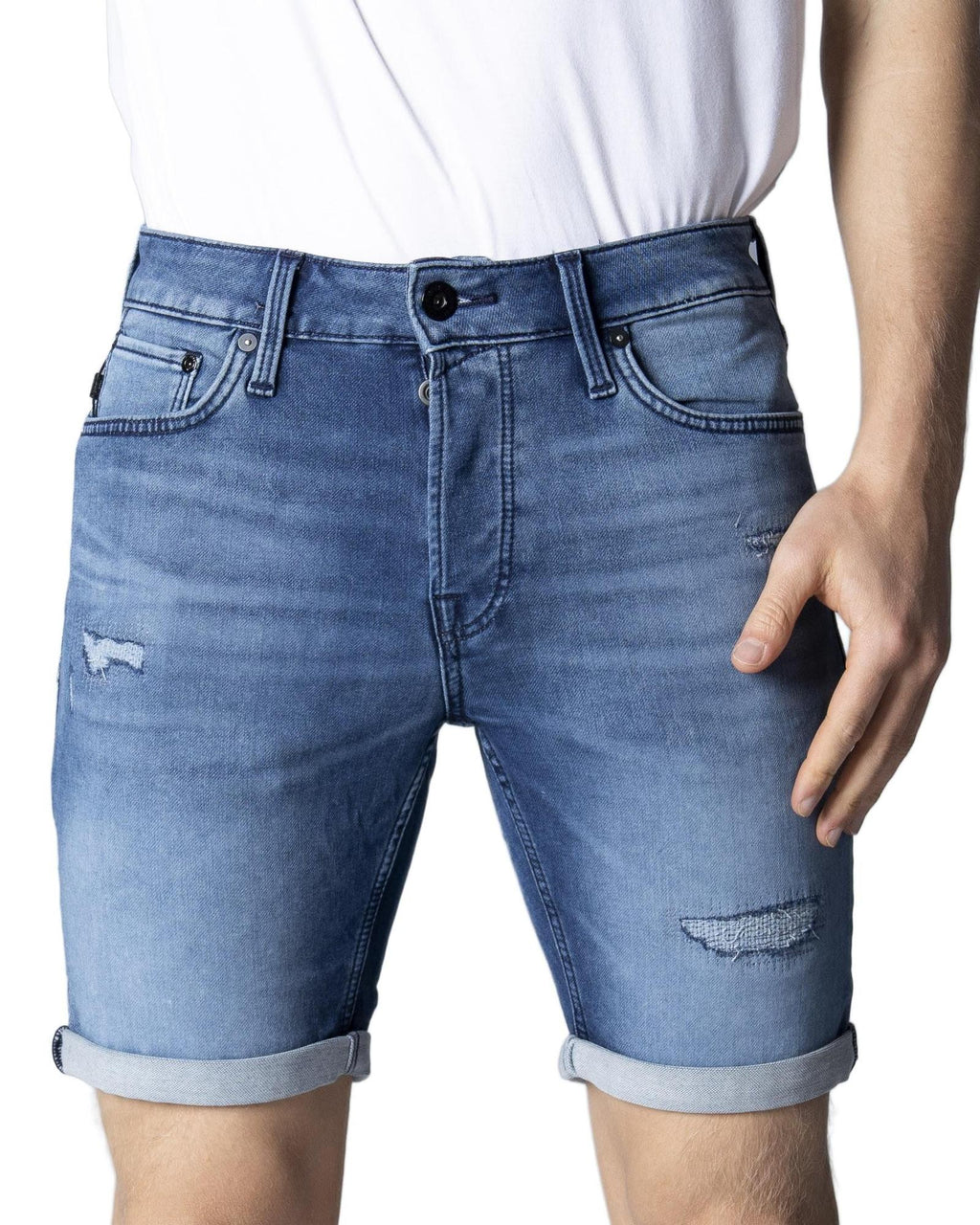 Blue Denim Shorts