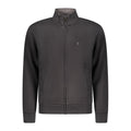 Black Cotton Men Sweatshirt
