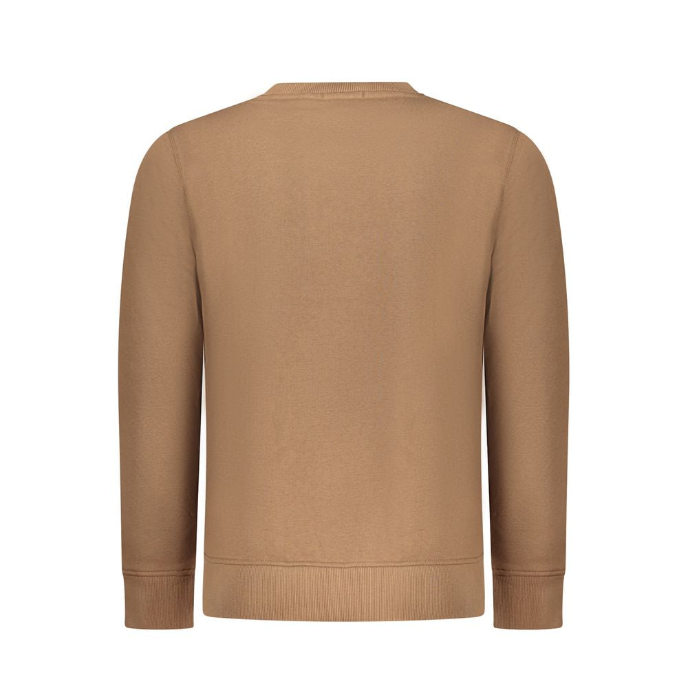 Marrone Cotton Men Sweatshirt