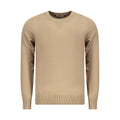 Beige Viscose Men Sweater
