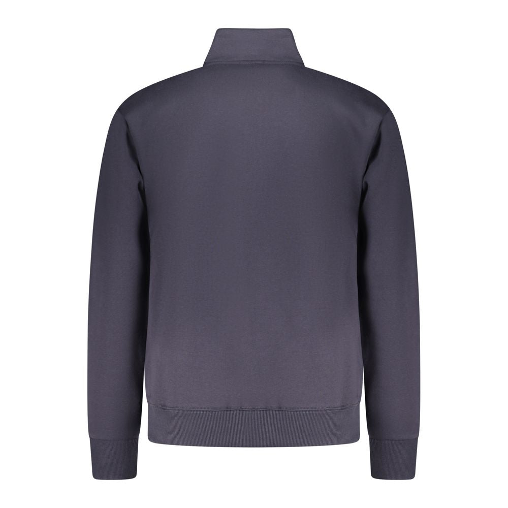 Blue Cotton Men Sweatshirt