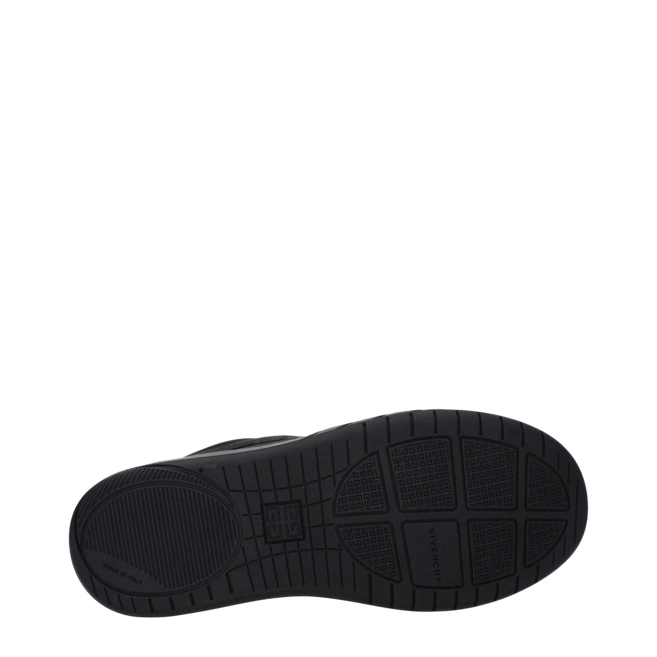 Black Fabric Low Top Sneakers