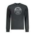Black Cotton Men Sweatshirt