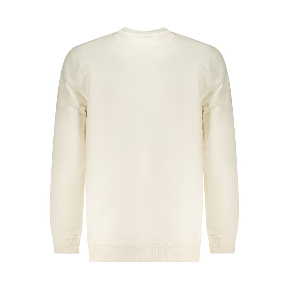 White Cotton Men Sweatshirt