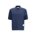 Blue Cotton Polo Shirt
