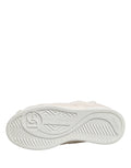 White Shearling Fur Bianco Low Top Sneakers Shoes