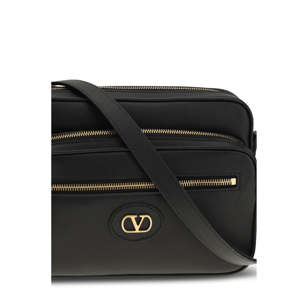 Black Calf Leather Bos Taurus Shoulder Bag