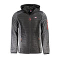 Grigio Polyester Men Jacket