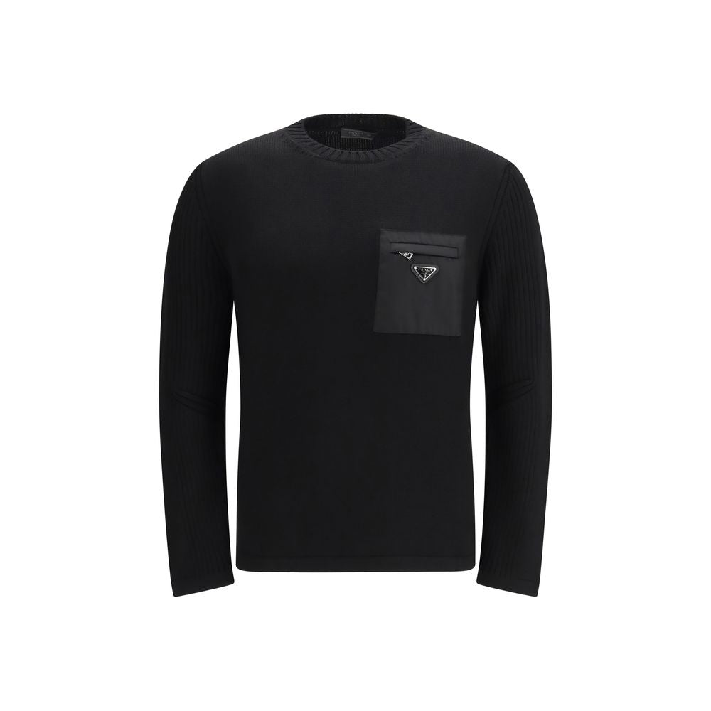 Black Wool Sweatshirt
