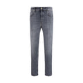 Gray Cotton Jeans Denim