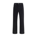 Black Cotton Slim Fit Jeans