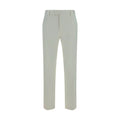 White Cotton Casual Pants