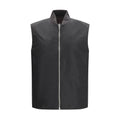 Brown Polyamide Sleeveless Jacket