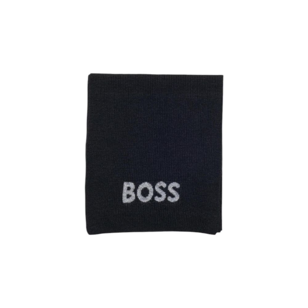 Black Polyacrylic Scarf