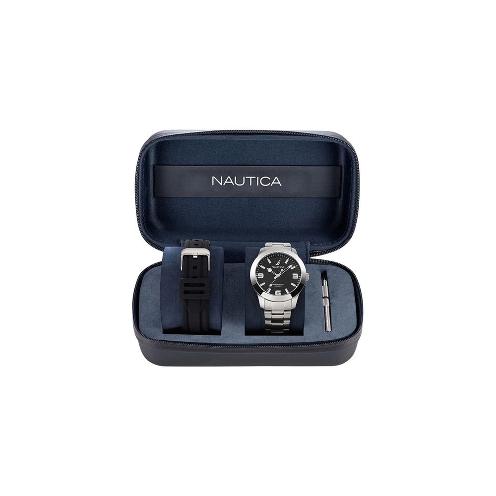 Gray Stainless Steel Dress Watch