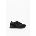 Black Leather Athletic Sneakers