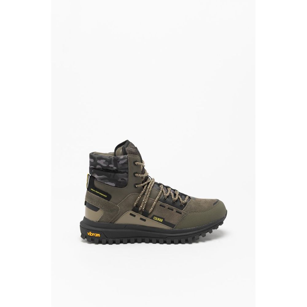 Green Leather Ankle Boots
