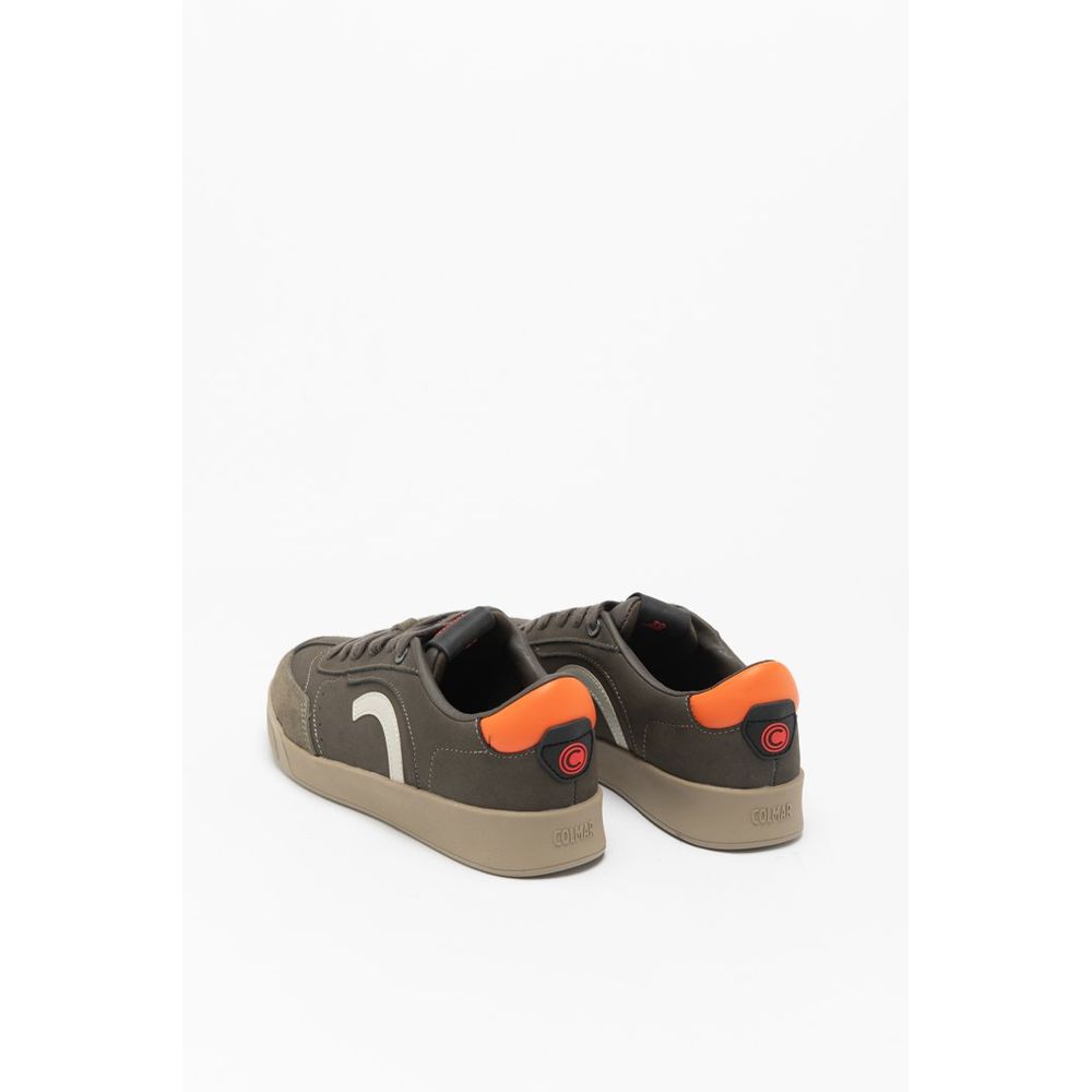 Bicolor Leather Low Top Sneakers