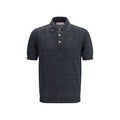 Gray Cotton Polo Shirt