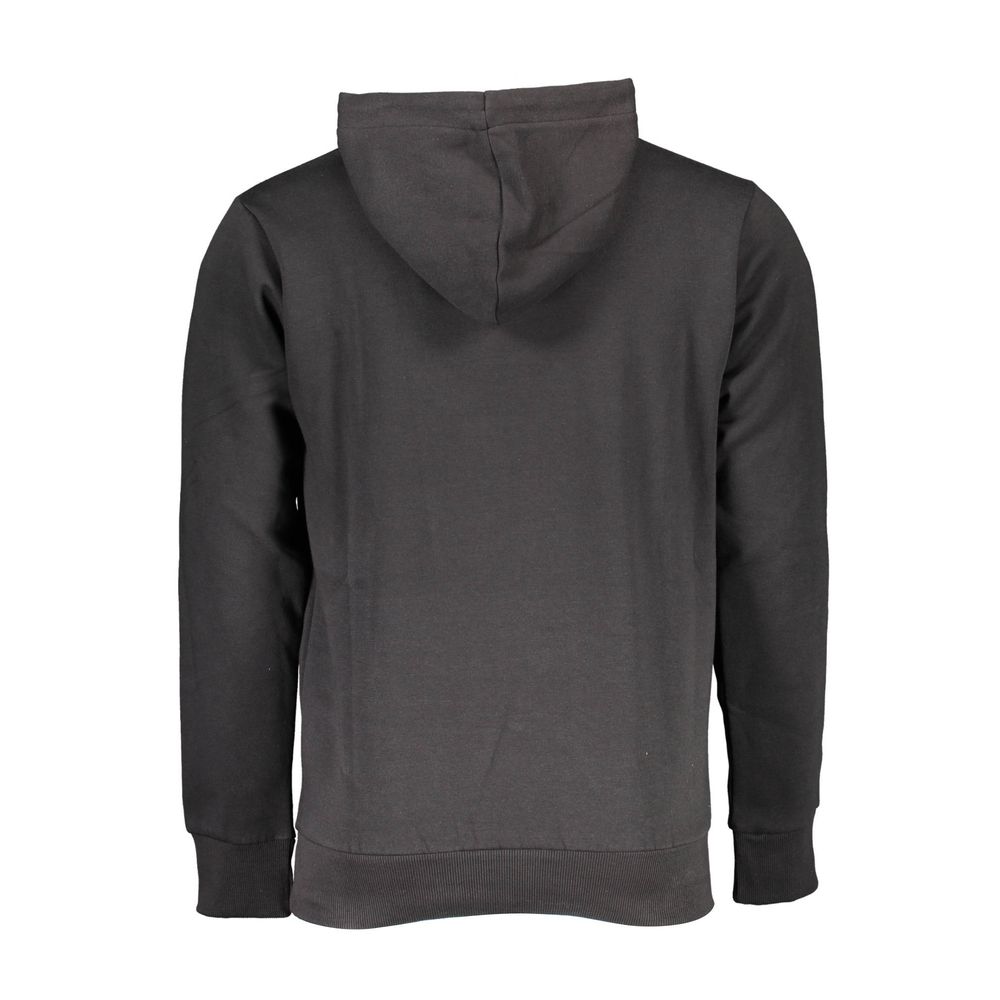 Black Cotton Mens Sweatshirt