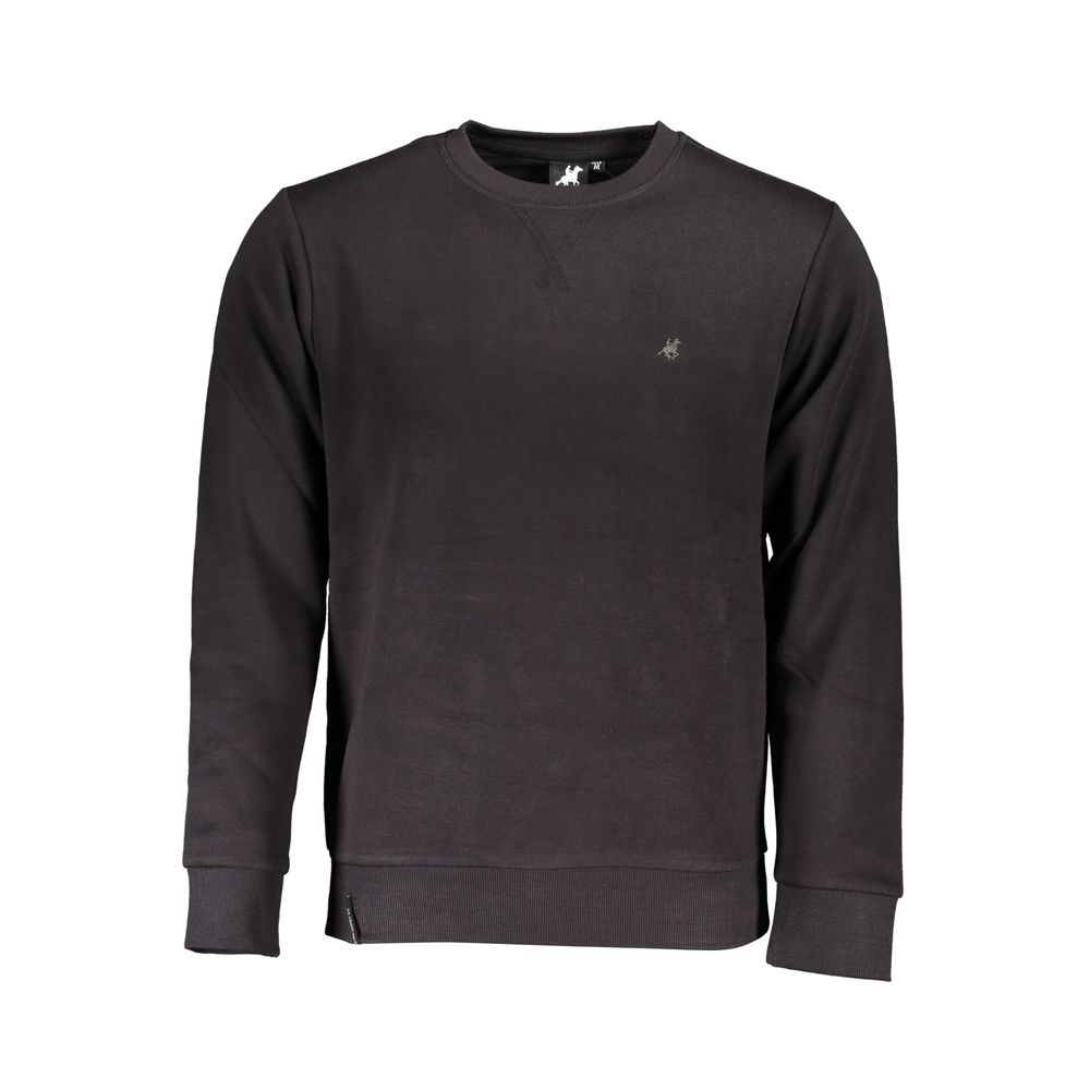 Black Cotton Men's Sweatshirt