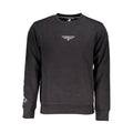 Black Cotton Men Sweatshirt