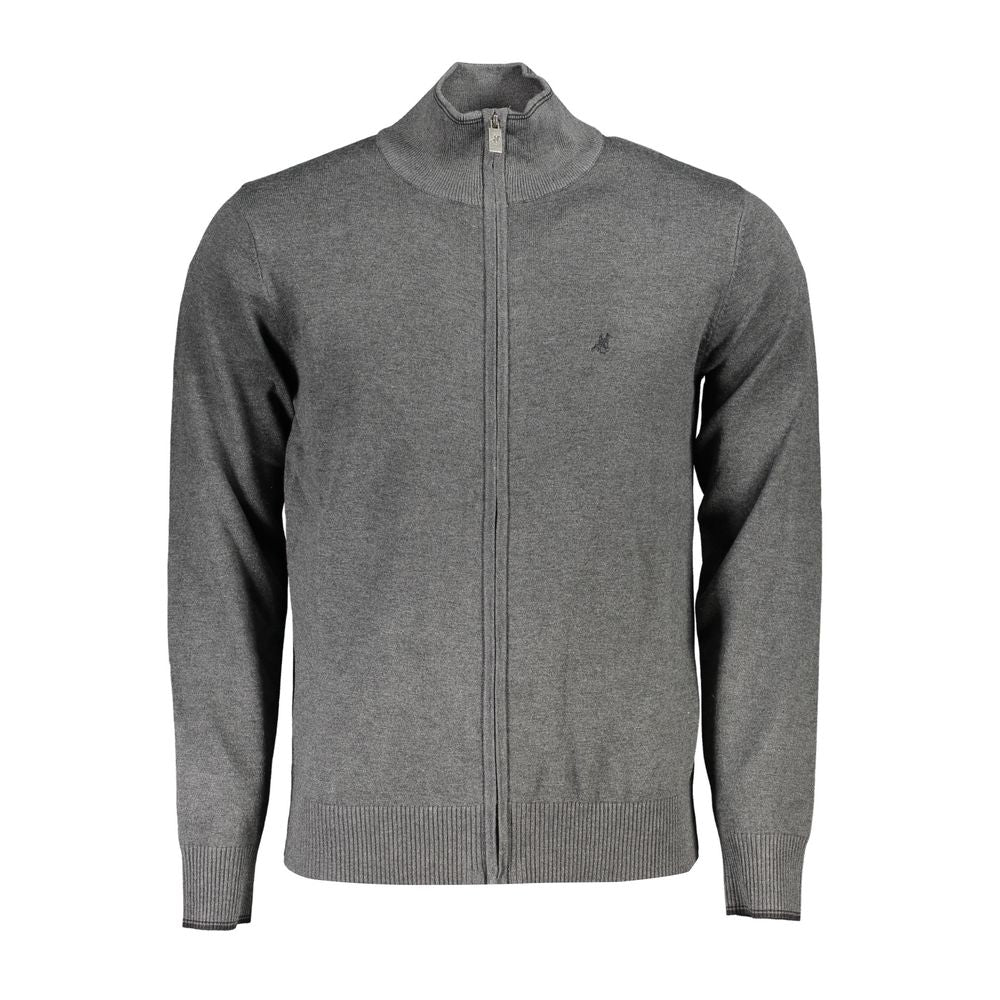 Grigio Viscosa Men Cardigan