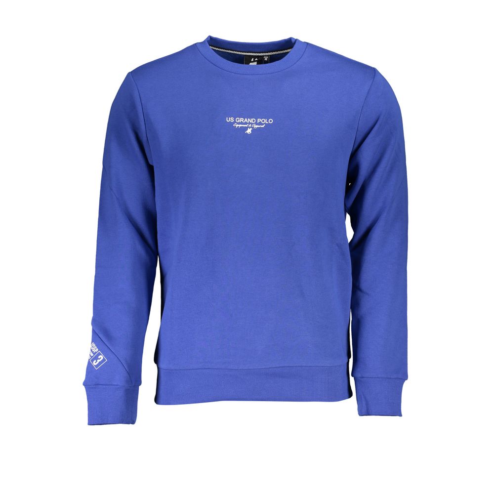 Blue Cotton Men's Sweatshirt
