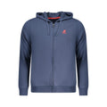 Blue Cotton Men Sweatshirt