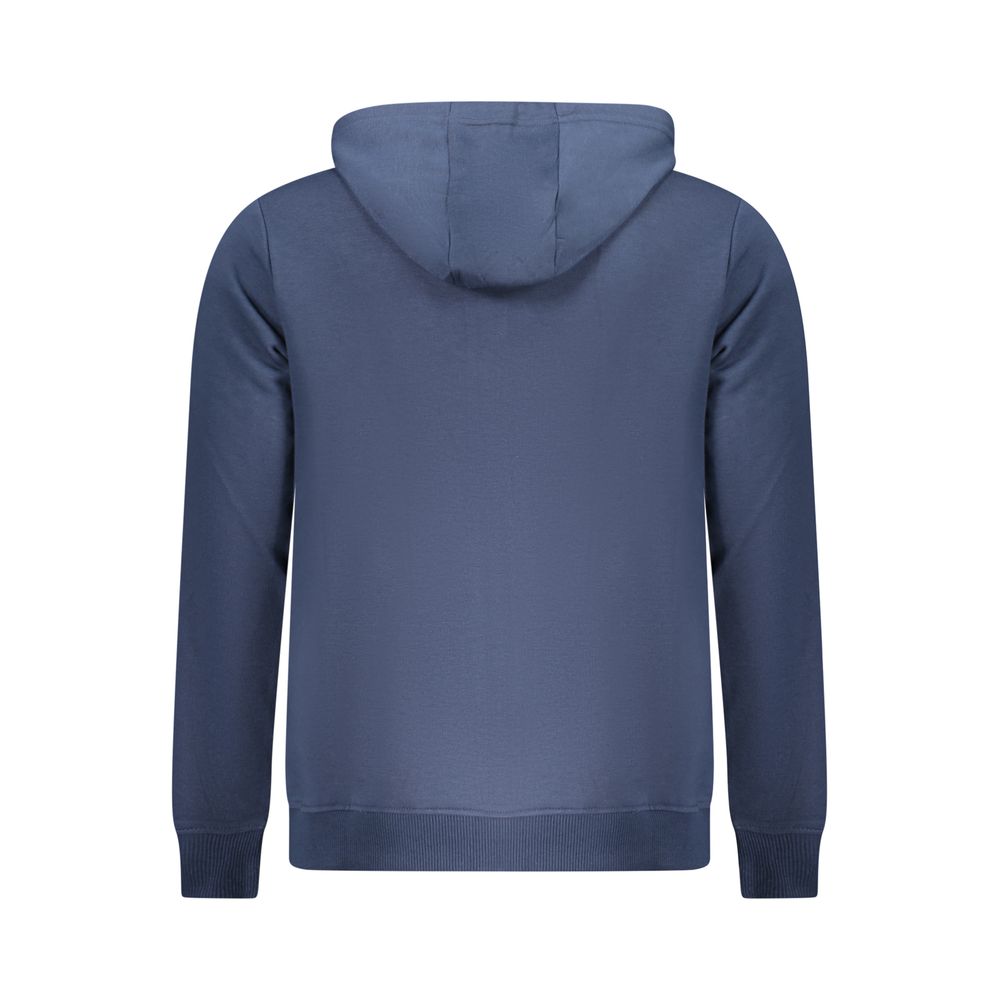 Blue Cotton Men Sweatshirt