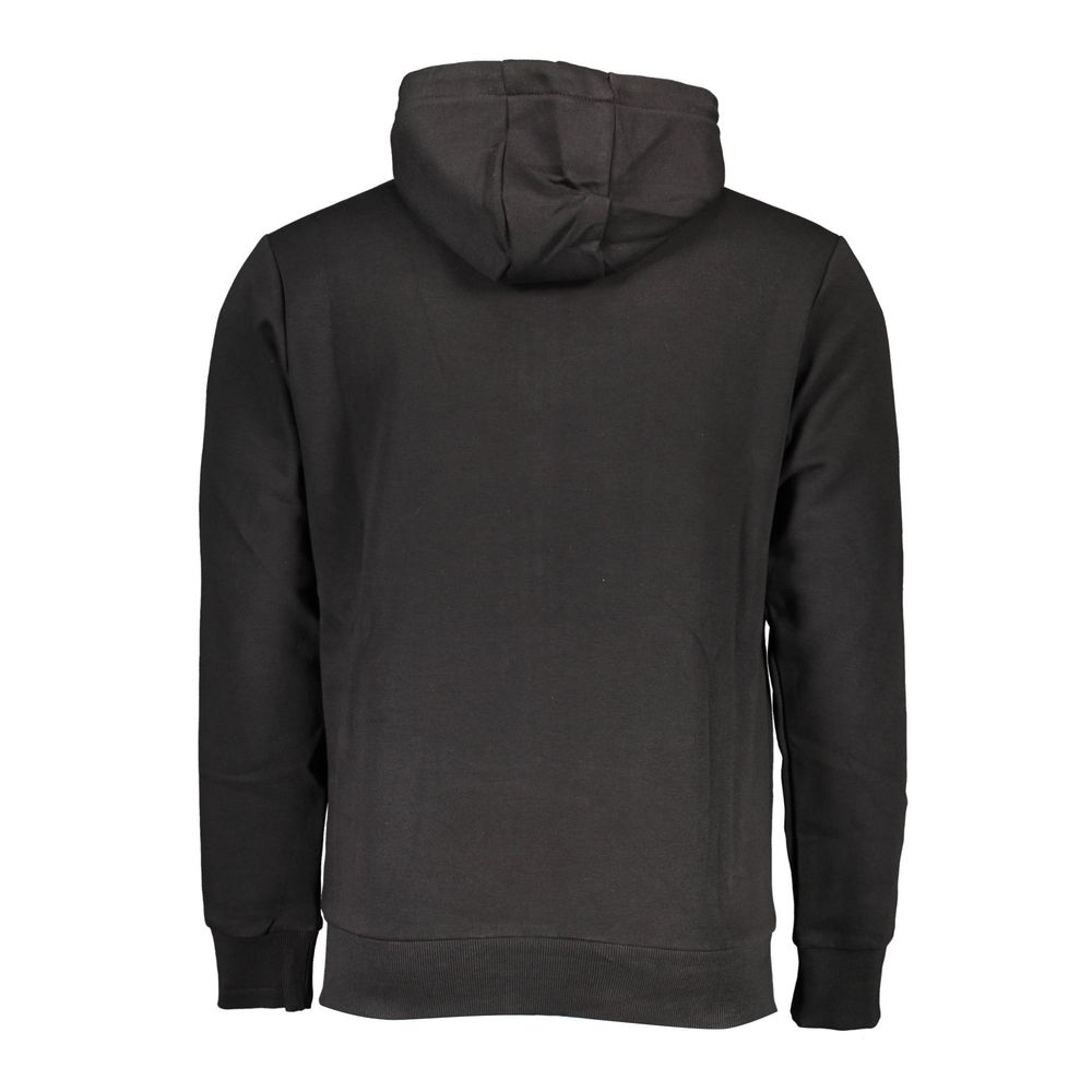 Black Cotton Men's Hoodie