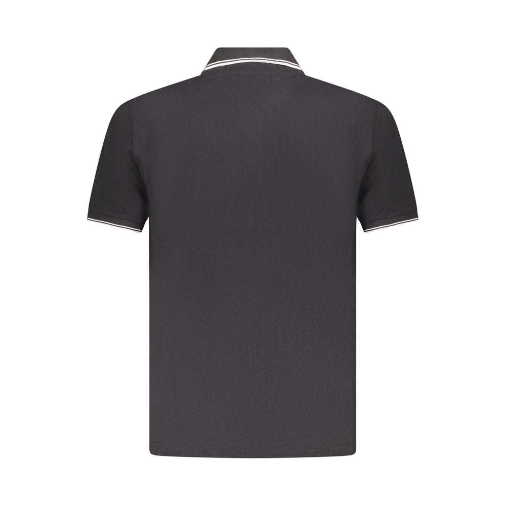 Black Cotton Men's Polo Shirt