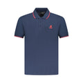 Blue Cotton Mens Polo Shirt