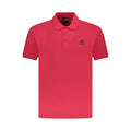Red Cotton Men Polo Shirt