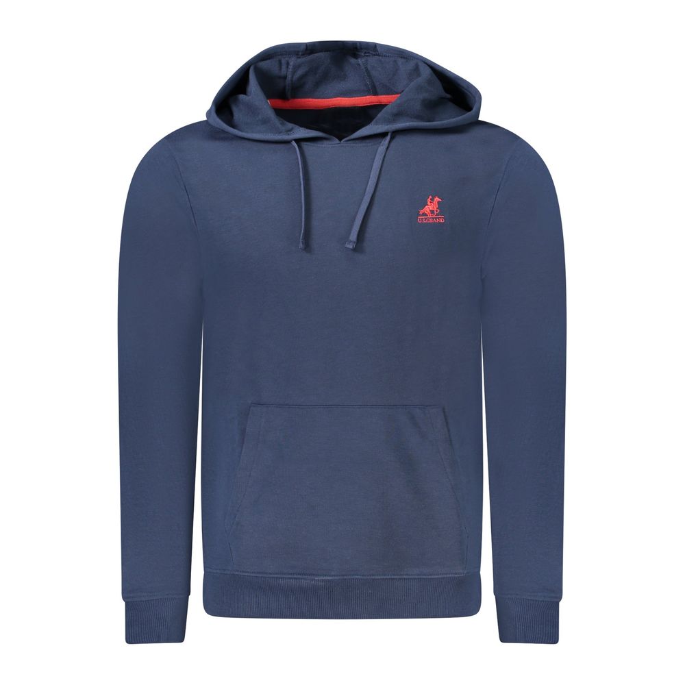 Blue Cotton Men's Hoodie