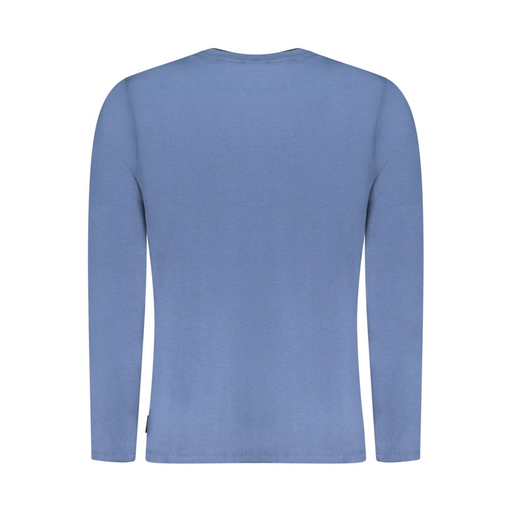Blu Cotton Men T-Shirt