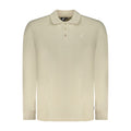 Beige Cotton Men Polo Shirt