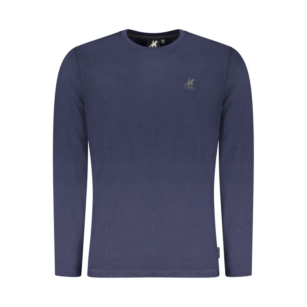 Blue Cotton Men T-Shirt