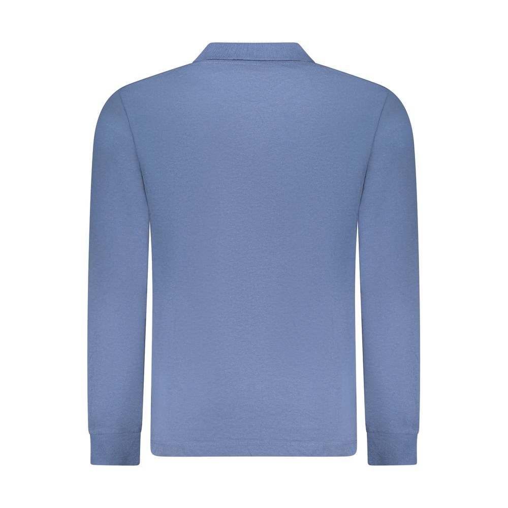 Blue Cotton Men's Polo Shirt