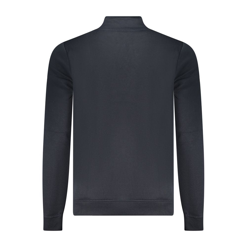 Blue Polyester Men Sweatshirt