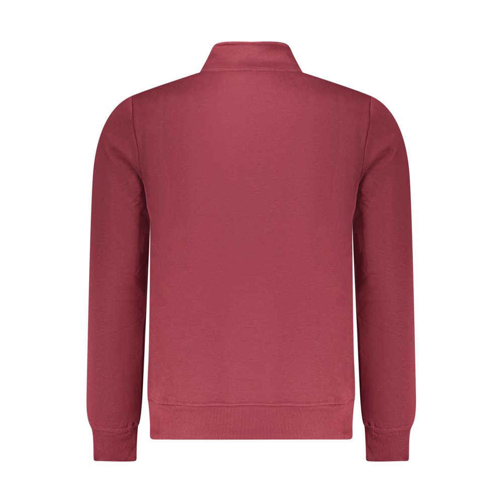 Red Polyester Mens Sweatshirt