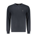 Blue Polyester Men Sweatshirt