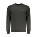 Black Polyester Men Sweatshirt